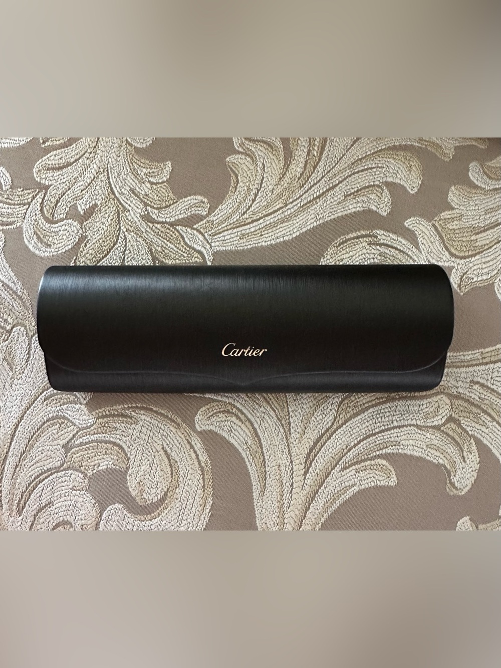 Cartier Black Eyewear Case with Gold Logo (empty no eyewear)